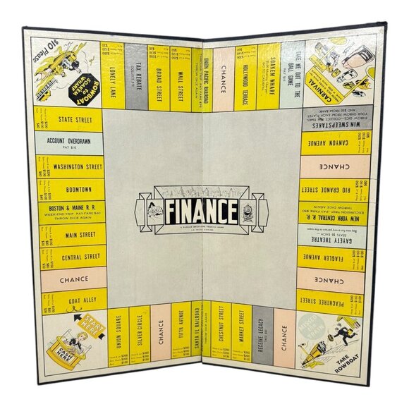 Finance Board Game Parker Brothers 1930s Replacement Pieces Cards Money **READ** - Picture 6 of 11